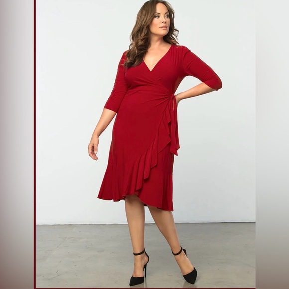 Kiyonna Wrap Dress - Picture 1 of 5